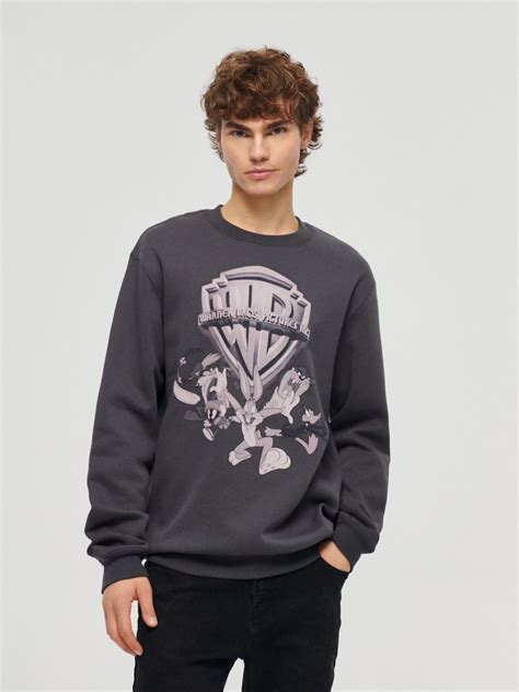 Bluza Z Nadrukiem Looney Tunes Grafitowa House Z X