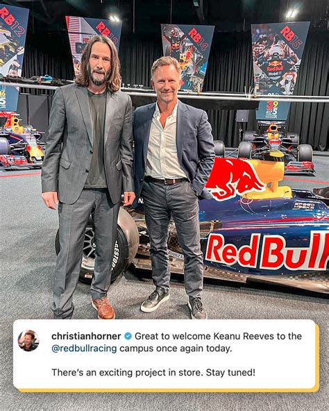 Motorsport On Twitter Keanu Reeves Visits The Red Bull Campus