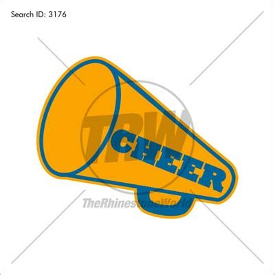 Cheerleading Megaphone Vector Art