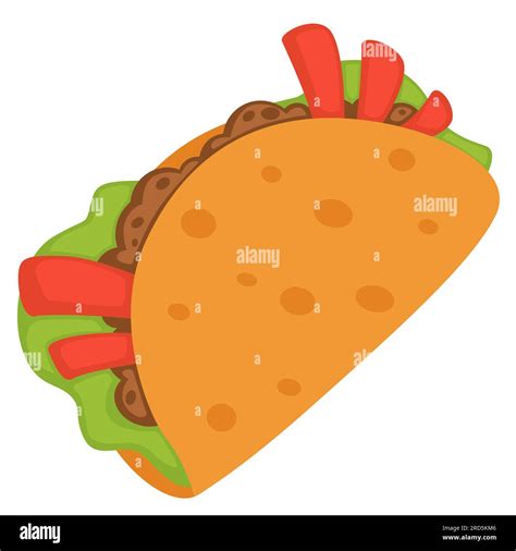 Mexican street food with meat and veggies vector Stock Vector Image & Art - Alamy