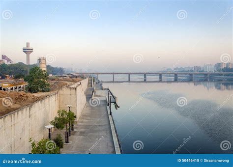 Sabarmati Riverfront Ahmedabad Night View Royalty-Free Stock Photo ...