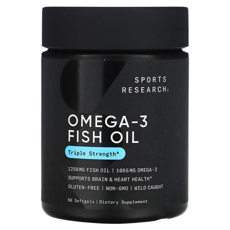 Sports Research Aceite De Pescado Con Omega Triple Concentraci N