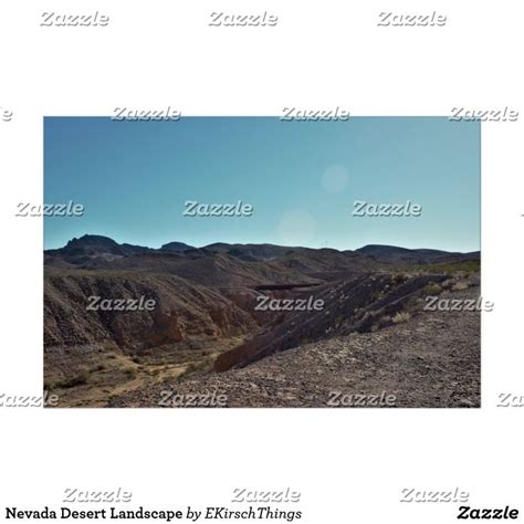 Nevada Desert Landscape Poster | Zazzle | Landscape poster, Nevada ...