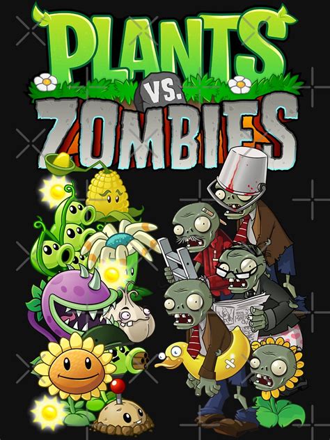 Plants VS Zombies T Shirt For Sale By Skywraith Redbubble Pvz T