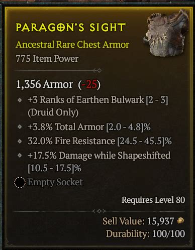 Bulwark Chest Armor Topic D2jsp