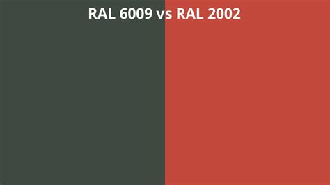 Ral 6009 Vs 2002 Ral Colour Chart Uk