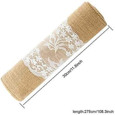 Chemin De Table Toile De Jute Dentelle Rouleau Toile De Jute Pour