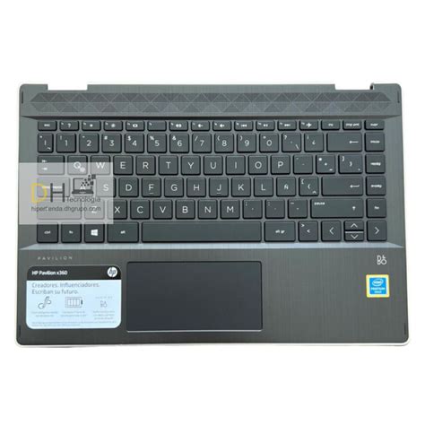 Teclado Hp Pavilion Tapa Mouse 14 Dh000 14 Dh Marco Dorado