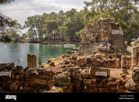 Phaselis Ancient City And Ruins Antalya Kemer Stock Photo Alamy