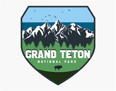 Moutain Vector Mountains Teton Grand Teton National Park Logo Hd Png