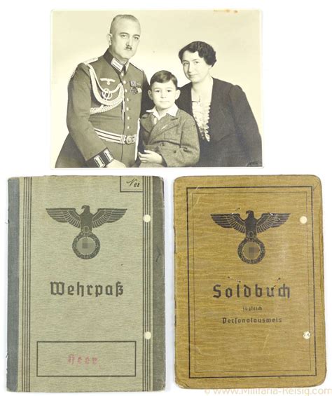 Soldbuch Und Wehrpass F R Den Stabsintendant Alfred Neidig Militaria