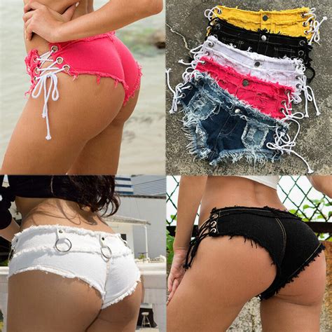 Sexy Women Lady Mini Hot Pants Jeans Shorts Denim Low Waist Short Pant