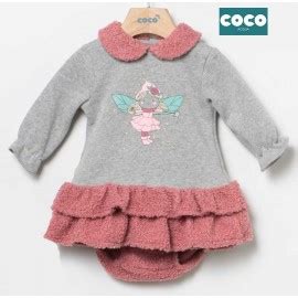 Coco Acqua Invierno Vestido Beb Ni A Gris Hada