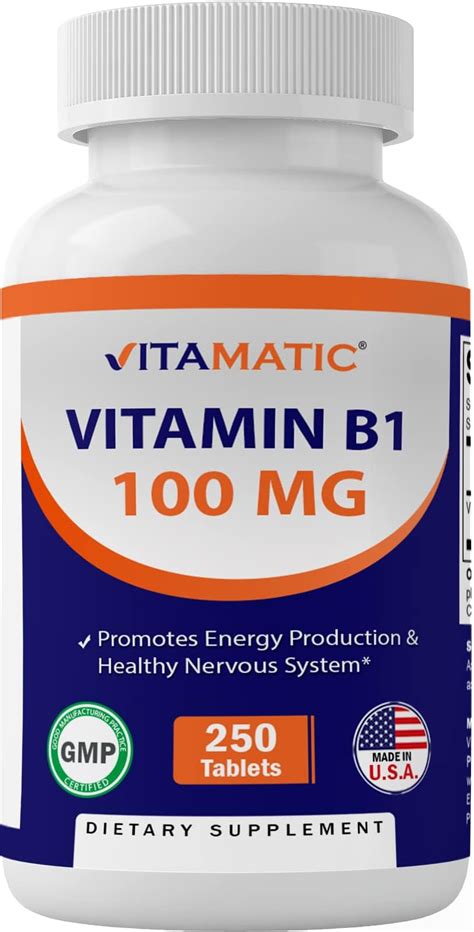 Amazon Vitamatic Vitamin B As Thiamine Mononitrate Mg