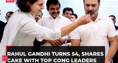 Rahul Gandhi Turns 54 Celebrates Birthday With Priyanka And Congress Chief At Party Hq The