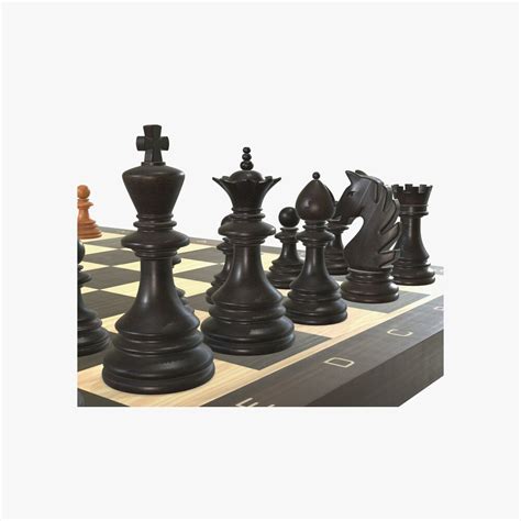 Chess Board Game Pieces 3D model - Download Hobbies on 3DModels.org