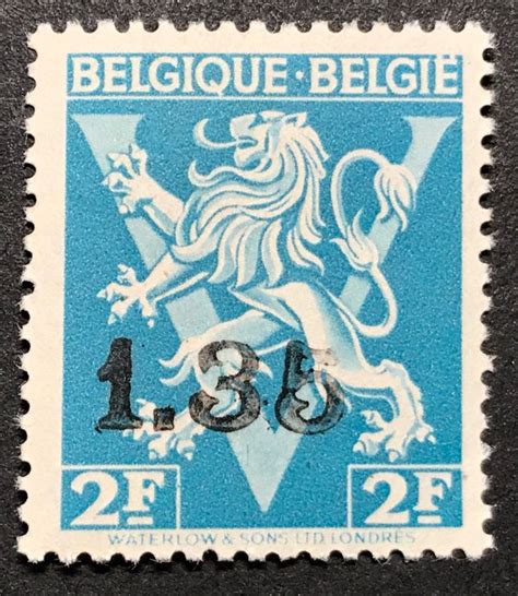 België 1945 Uitgifte Van Acker 10 Opdruk Ghislengien Catawiki