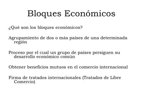 Bloques Economicos