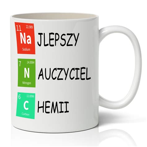 Kubek Biały Na Prezent Dla Nauczyciela Chemii Wz StyleCouture Sklep