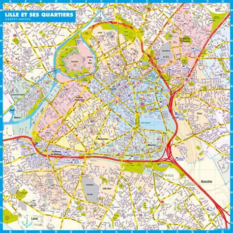 Carte Lille Et Ses Quartiers Ravet Anceau