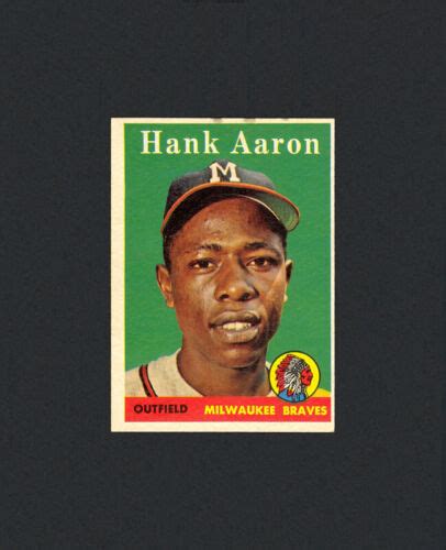 Lot Of Topps Vintage Baseball Cards Hank Aaron Ex Mt