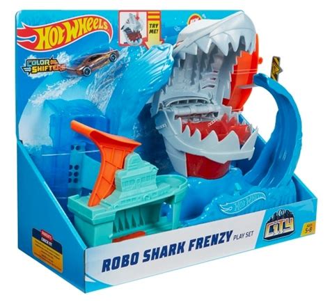 Hot Wheels Robo Shark Frenzy Playset Wilford Entertainment