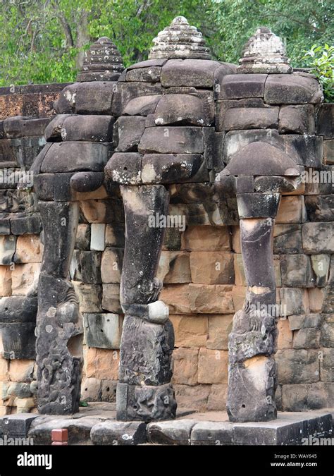 Elephant Terrace Angkor Thom Angkor Archaeological Park Cambodia