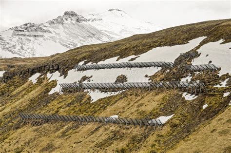 Avalanche Protection In Iceland Stock Image Image Of Iceland