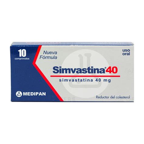 Simvastina 40 Mg X 10 Unidad