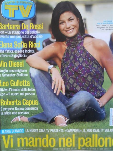 TV Sorrisi E Canzoni N34 2004 Ilaria DAmico Barbara De Rossi Elena