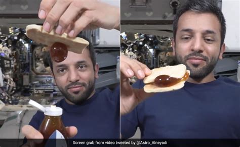 Watch Uae Astronaut Shows How He Enjoys Honey Sandwich In Space