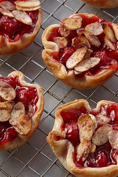 Easy Mini Cherry Pies Recipe Mini Cherry Pies Cherry Desserts