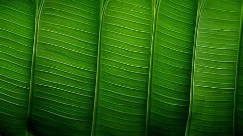 Lush Green Banana Leaf Texture Background Leaf Texture Leaves