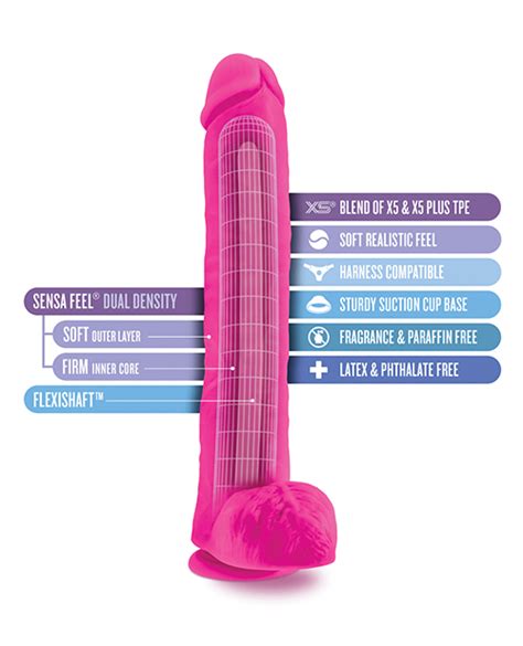 Bold Daddy Dildo Au Naturel In W Balls Pink Blush Satisfaction