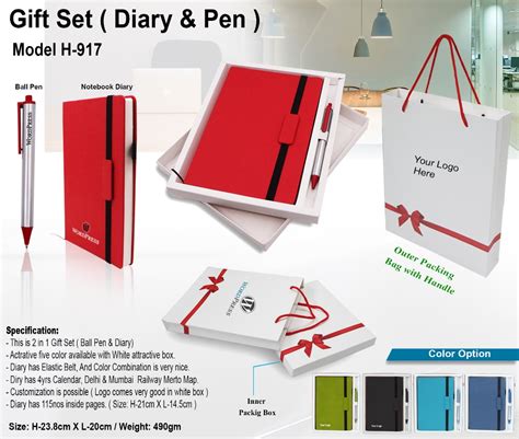 Paper Diary And Pen Gift Set Paper Size X Cm At Rs Piece In