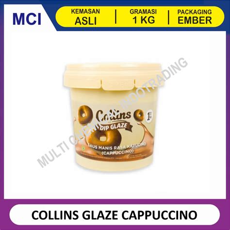 Jual COLLINS DIP GLAZE 1 KG TOPPING DONAT PISANG NUGGET CAPPUCINO