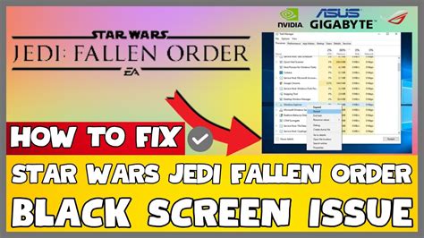 How To Fix Star Wars Jedi Fallen Order Black Screen ISSUE 2023 Easy