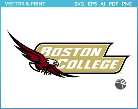 Boston College Eagles Alternate Logo College Sports Vector