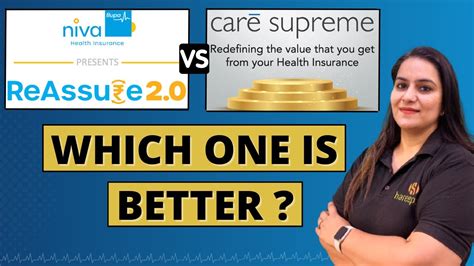 Niva Bupa Reassure 2 0 Vs Care Supreme Health Insurance Comparison Gurleen Kaur Tikku Youtube