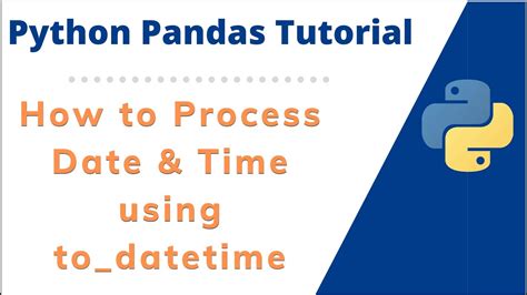 How To Format Dates In Python Pandas Using To Datetime Function Youtube