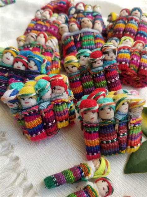 Set Of 12 Worry Dolls Native Guatemalan Doll Worry Dolls Etsy