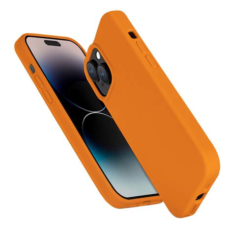 Solid Silicone Case Iphone 14 Plus Oranje Phone Factory