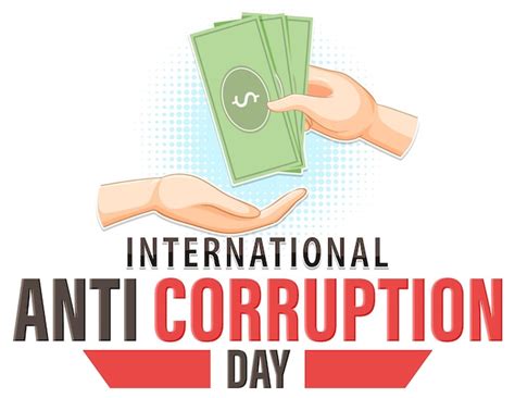 Free Vector International Anti Corruption Day Poster Design