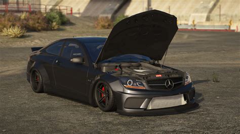 Liberty Walk Mercedes Benz C63 AMG Add On Template GTA5 Mods