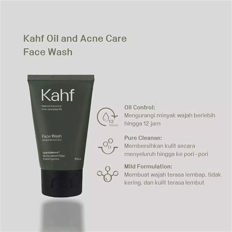 Kahf Oil And Acne Care Face Wash 100 Ml Raena Beauty Platform