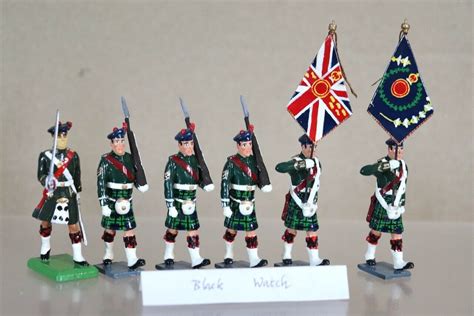 Asset Soldiers Britains Black Watch Highland Regiment Colour Party