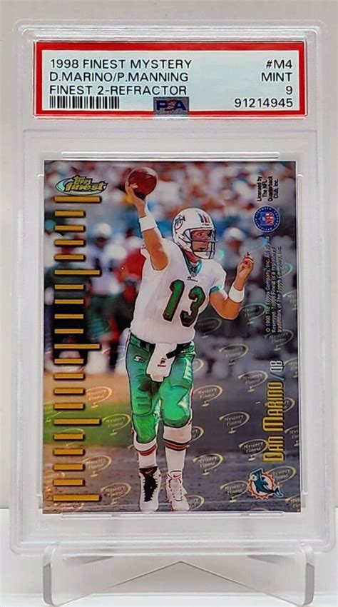 1998 Topps Finest Dan Marino Peyton Manning Rookie RC Mystery Refractor