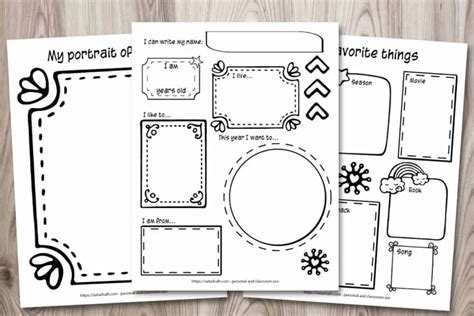 Self Portrait Worksheet For Kindergarten 10 Must Dos For The First