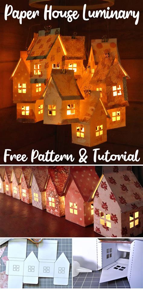 DIY Paper House Luminaries And Mobile In 2024 Paper House Diy Paper