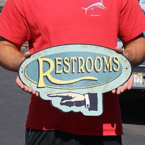 14 Best Restroom Signs Vintage images | Vintage signs, Vintage, Metal signs